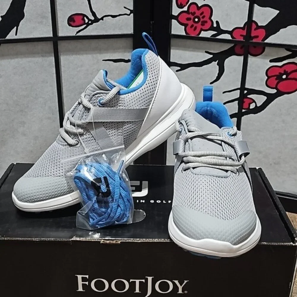 FootJoy Flex XP Gray White Golf Shoes Size 6 Wide New